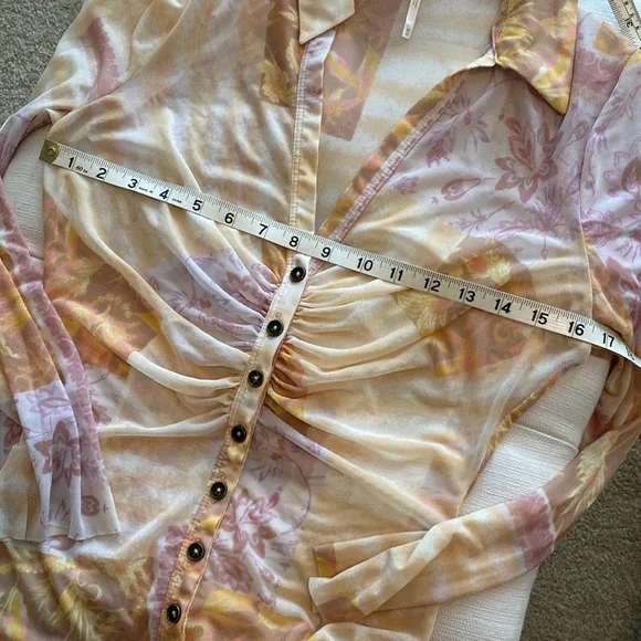 FREE PEOPLE sheer long sleeve top - Picture 8 of 8